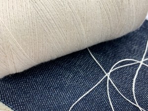Thin organic cotton undyed hand sewing thread